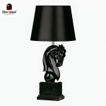 Black Horse Table Lamp