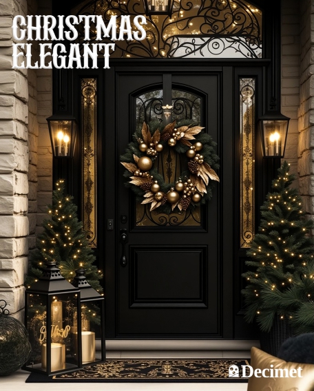 🎄 Trang trí Giáng Sinh với nội thất tone đen sang trọng – Khi mùa lễ hội chạm đến đẳng cấp của sự tinh tế     